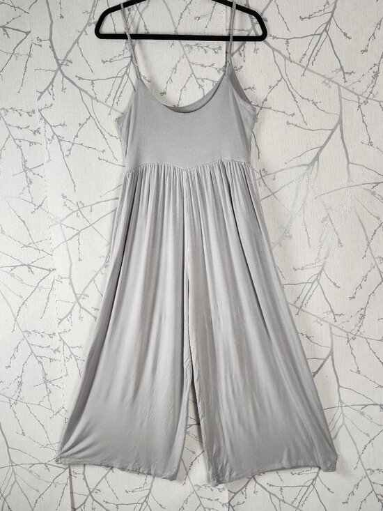 Love Life Pants - Love Life Essentials Stretch Jersey Strappy Wide Leg Romper